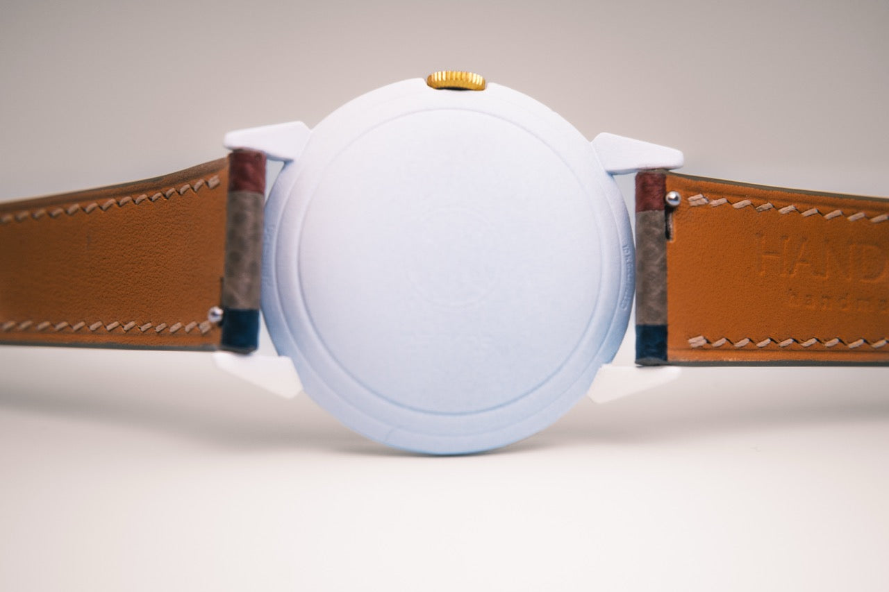 Blasphemy - White Ceramic, Red Dial