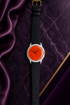 Blasphemy - White Ceramic, Orange Dial