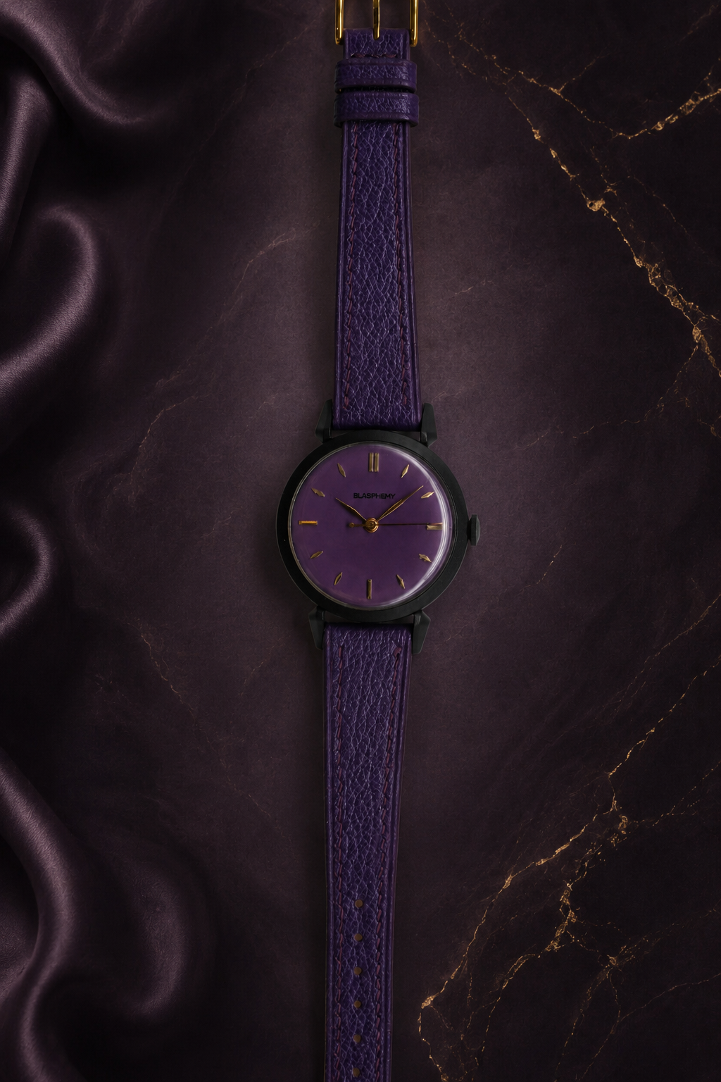 Blasphemy - Black Ceramic, Purple Dial