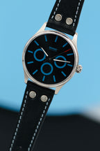 Fauxgraph - Metalic Black Dial, Blue